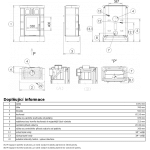 Kachlová kamna ABX Britania s výměníkem, kachlový sokl zelená